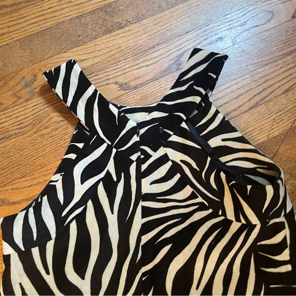 Milly size 6 zebra print sleeveless dress - Picture 8 of 11